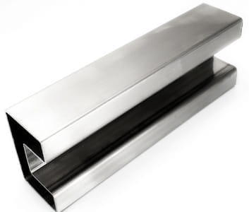 Foto Pasamanos 40x60mm colocado sobre vidrio, AISI 304 / 5m