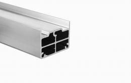 Pasamanos 60x40 mm para ranuras, longitud 5 m, ALUMINIO EN BRUTO