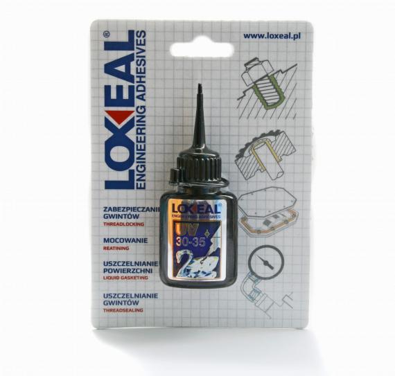 Foto Pegamento Loxeal MINI UV 30-35 VISCOSIDAD MEDIA, 10 ml, RESISTENTE A LA HUMEDAD