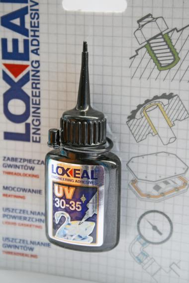 Foto Pegamento Loxeal MINI UV 30-35 VISCOSIDAD MEDIA, 10 ml, RESISTENTE A LA HUMEDAD
