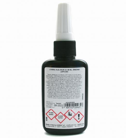 Foto Pegamento Loxeal UV 30-20 VISCOSIDAD MEDIA, 50 ml