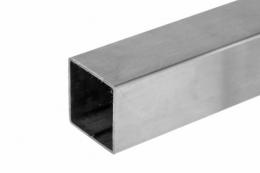 Perfil 40x40x2mm / 3m, AISI 304, SATINADO