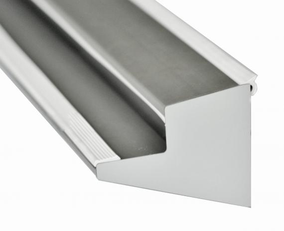 Foto Perfil de aluminio para marquesina de vidrio La Pensilina  /L 1000 mm