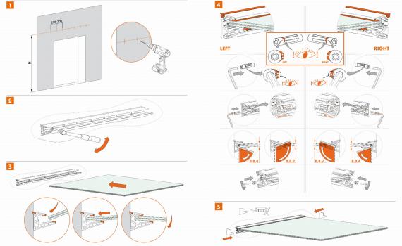 Foto Perfil de aluminio para marquesina de vidrio La Pensilina  /L 3000 mm