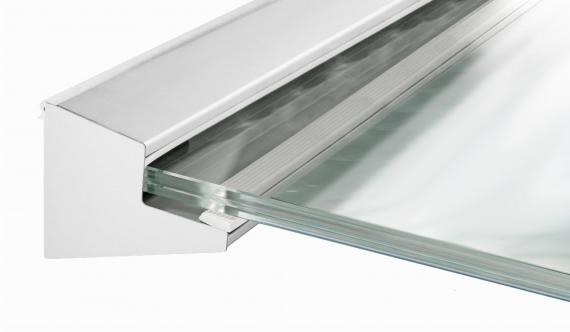 Foto Perfil de aluminio para marquesina de vidrio La Pensilina  /L 3000 mm, EN BRUTO