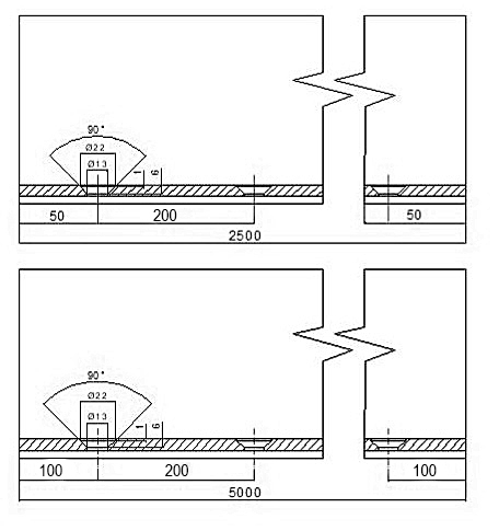 Foto Perfil de aluminio para vidrio - fijación desde arriba / 1 m