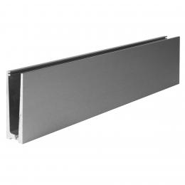 Perfil de aluminio para vidrio - fijación desde arriba / 6 m