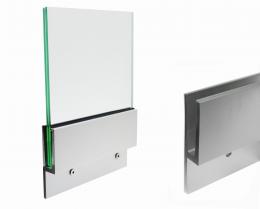 Perfil de aluminio para vidrio, fijación lateral (Y) / 2,5 m