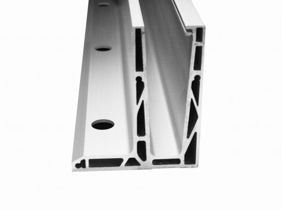 Foto Perfil de aluminio para vidrio - fijación superior L2 /5 m