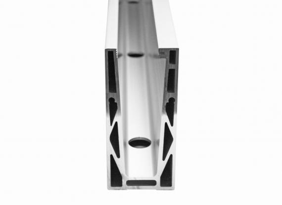 Foto Perfil de aluminio para vidrio - fijación superior U2 / 5 m