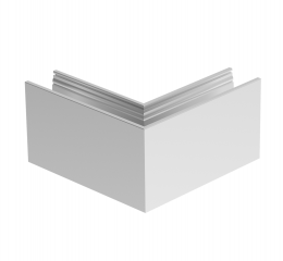 Perfil de esquina ETP.007.01.AL.A, ALUMINIO ANODIZADO