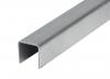 Foto Perfil en U para vidrio NO ESTÁNDAR - 2,5m, AISI 304, SATINADO