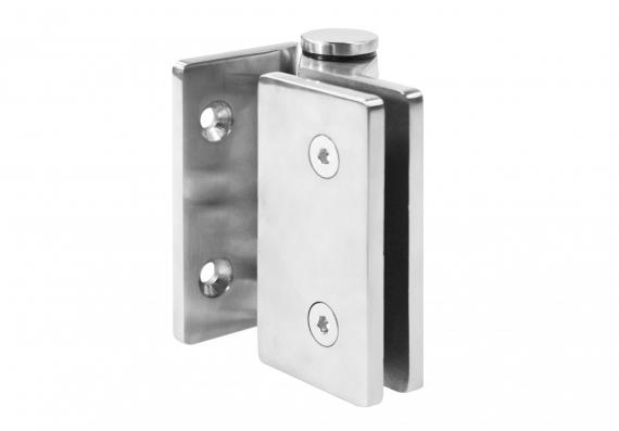Foto 90° Hinge Glass-to-Wall 12–12.76 mm, AISI 316, Satin Finish