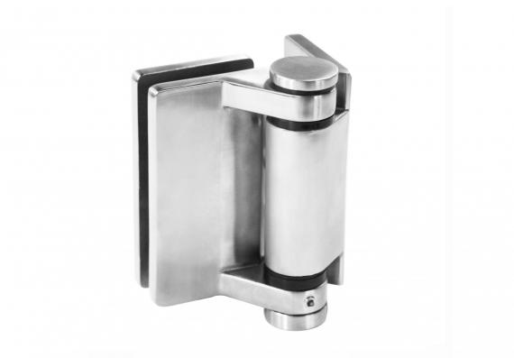 Foto 90° Hinge Glass-to-Wall 12–12.76 mm, AISI 316, Satin Finish