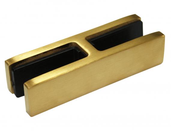 Foto Pinzas para vidrio103x34x25 mm, 12-15 mm, AISI 316, ORO SATINADO