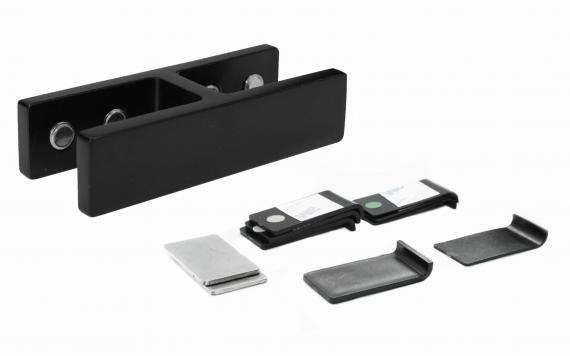 Foto Pinzas para vidrio103x40x25 mm, 16,76-21,52 mm, AISI 316, RAL 9005 MATE