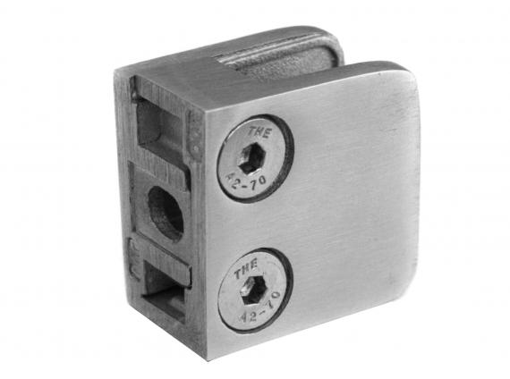 Foto Pinzas para vidrio30x30 mm para superficie plana, AISI 304, SATINADO