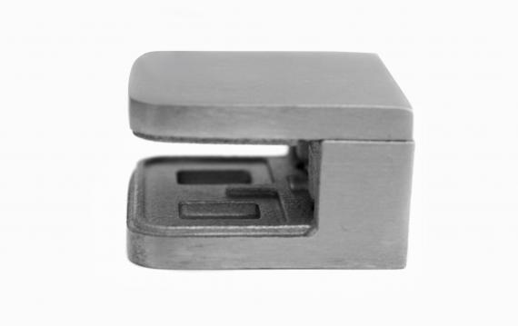 Foto Pinzas para vidrio30x30 mm para superficie plana, AISI 304, SATINADO