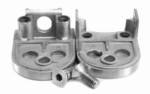 Foto Pinzas para vidrio40x50 mm para superficie plana, AIS 316, PULIDO Pulido