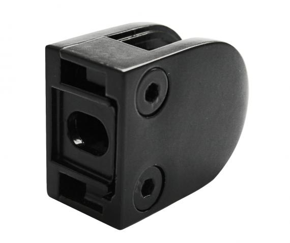 Foto Pinzas para vidrio40x50 mm para superficie plana, ZAMAK, RAL 9005