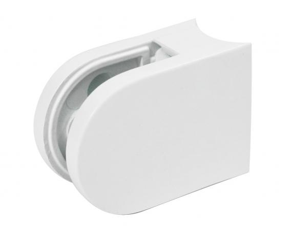 Foto Pinzas para vidrio40x50 para tubo de 33,7 mm, AISI 304, RAL 9003 MATE