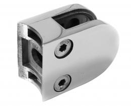 Pinzas para vidrio40x50 tubo de 42,4 mm, AISI 304, Pulido