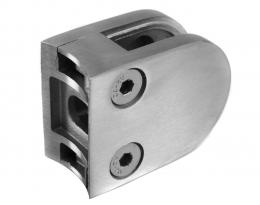 Pinzas para vidrio40x50 tubo de 42,4 mm, AISI 316, SATINADO