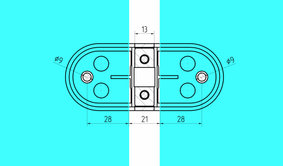 Foto Pinzas para vidrio45x106x30 mm, 6-12,76 mm, AISI 304, SATINADO
