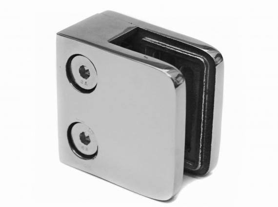 Foto Pinzas para vidrio45x45 mm para superficie plana, AISI 304, Pulido.