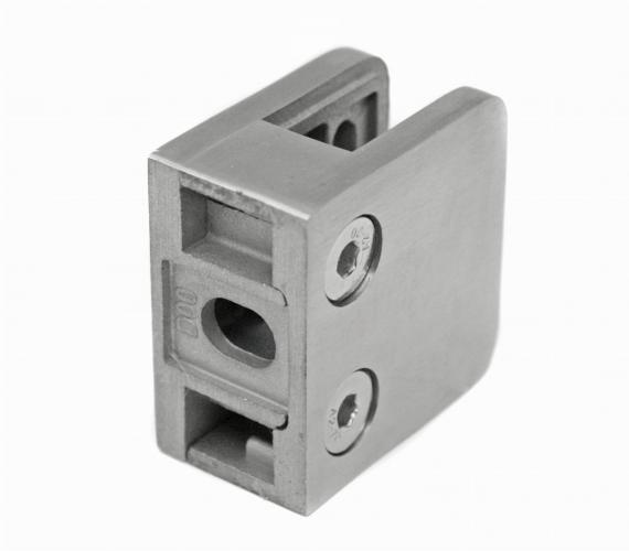 Foto Pinzas para vidrio45x45 mm para superficie plana, AISI 304, SATINADO.