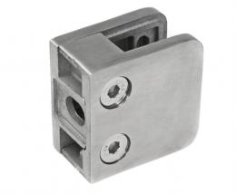 Pinzas para vidrio45x45 mm superficie plana, AISI 304, SATINADO.