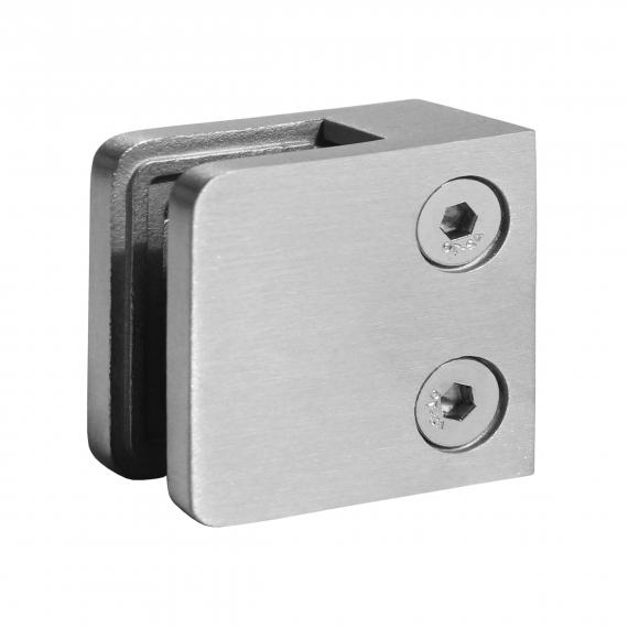 Foto Pinzas para vidrio45x45 mm para superficie plana, AISI 304, SATINADO.