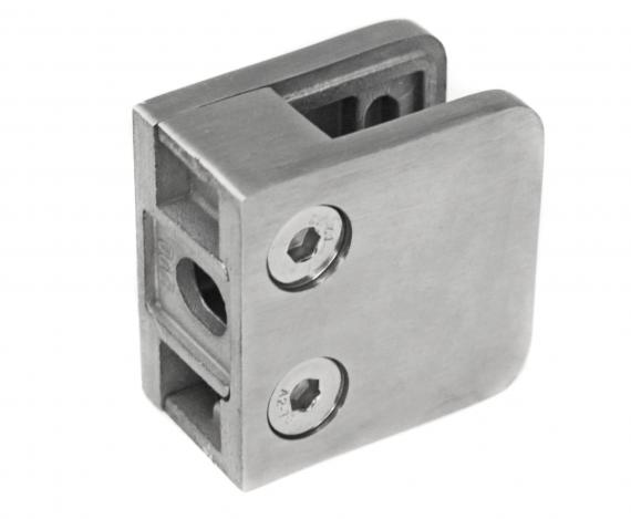 Foto Pinzas para vidrio45x45 mm para superficie plana, AISI 316, SATINADO.