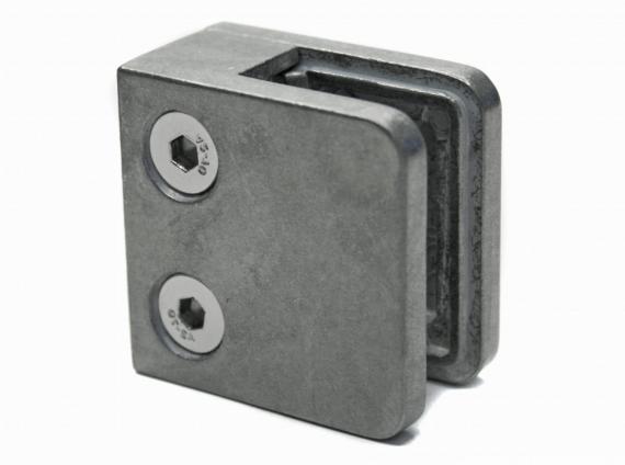 Foto Pinzas para vidrio45x45 mm para superficie plana, ZAMAK, CRUDO.