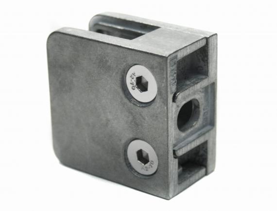 Foto Pinzas para vidrio45x45 mm para superficie plana, ZAMAK, CRUDO.