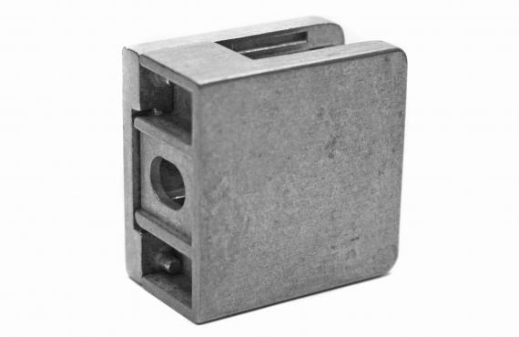 Foto Pinzas para vidrio45x45 mm con placa de protección para superficie plana, ZAMAK, CRUDO