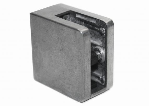 Foto Pinzas para vidrio45x45 mm con placa de protección para superficie plana, ZAMAK, CRUDO