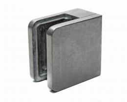 Pinzas para vidrio45x45 mm para superficie plana, ZAMAK, CRUDO.