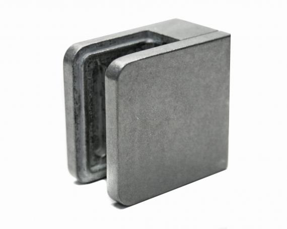 Foto Pinzas para vidrio45x45 mm para superficie plana, ZAMAK, CRUDO.