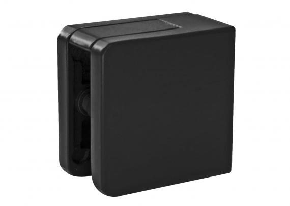 Foto Pinzas para vidrio45x45 mm con placa de protección para superficie plana, ZAMAK, RAL 9005