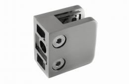 Pinzas para vidrio45x45 mm superficie plana, ZAMAK, SATINADO