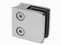 Pinzas para vidrio45x45 tubo de 42,4 mm, AISI 304, Pulido