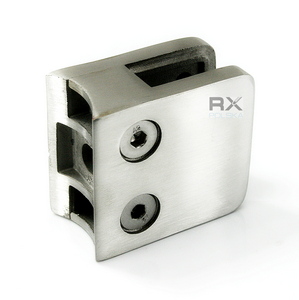 Foto Pinzas para vidrio45x45 para tubo de 42,4 mm, AISI 304, SATINADO