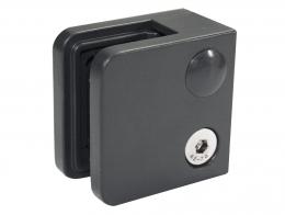 Pinzas para vidrio45x45mm, ZAMAK, RAL 7016