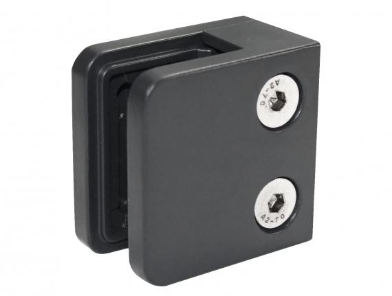 Foto Pinzas para vidrio45x45mm, ZAMAK, RAL 7016