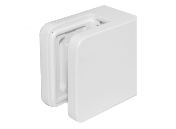 Foto Pinzas para vidrio45x45mm, ZAMAK, RAL 9003