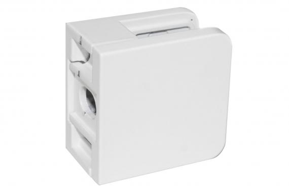 Foto Pinzas para vidrio45x45mm, ZAMAK, RAL 9003