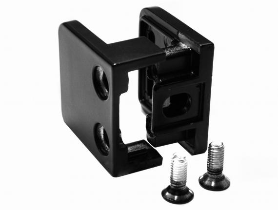 Foto Pinzas para vidrio45x45mm, ZAMAK, RAL 9005