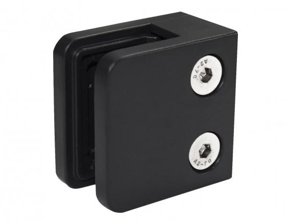 Foto Pinzas para vidrio45x45mm, ZAMAK, RAL 9005