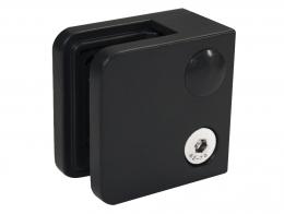 Pinzas para vidrio45x45mm, ZAMAK, RAL 9005